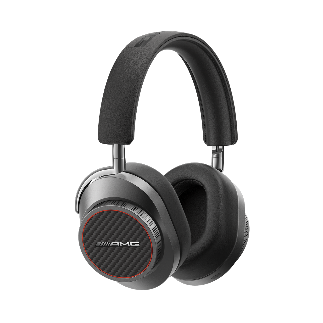 Floating black Mercedes-AMG MW75 Active Noise-Cancelling Headphones