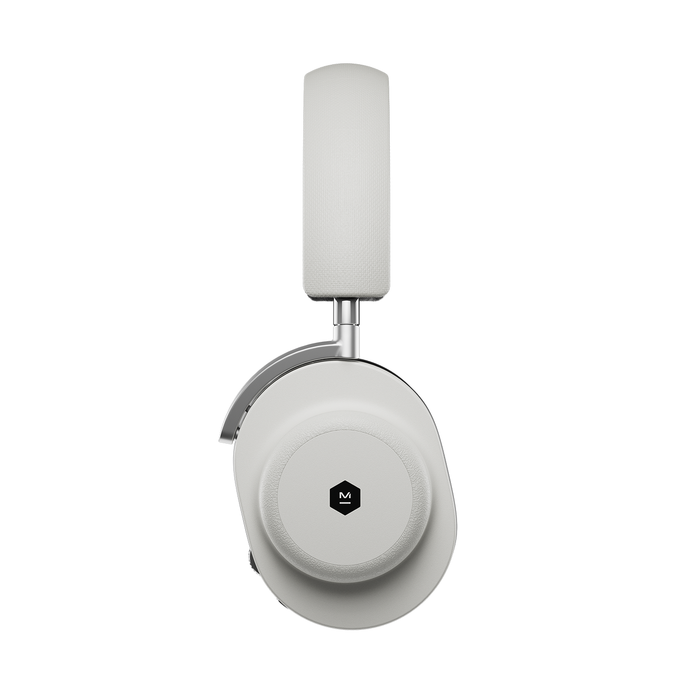 Side view of galactic white MG20 Wireless Gaming Headphones showing headband and magnesium ear cup | gallery MG20S3