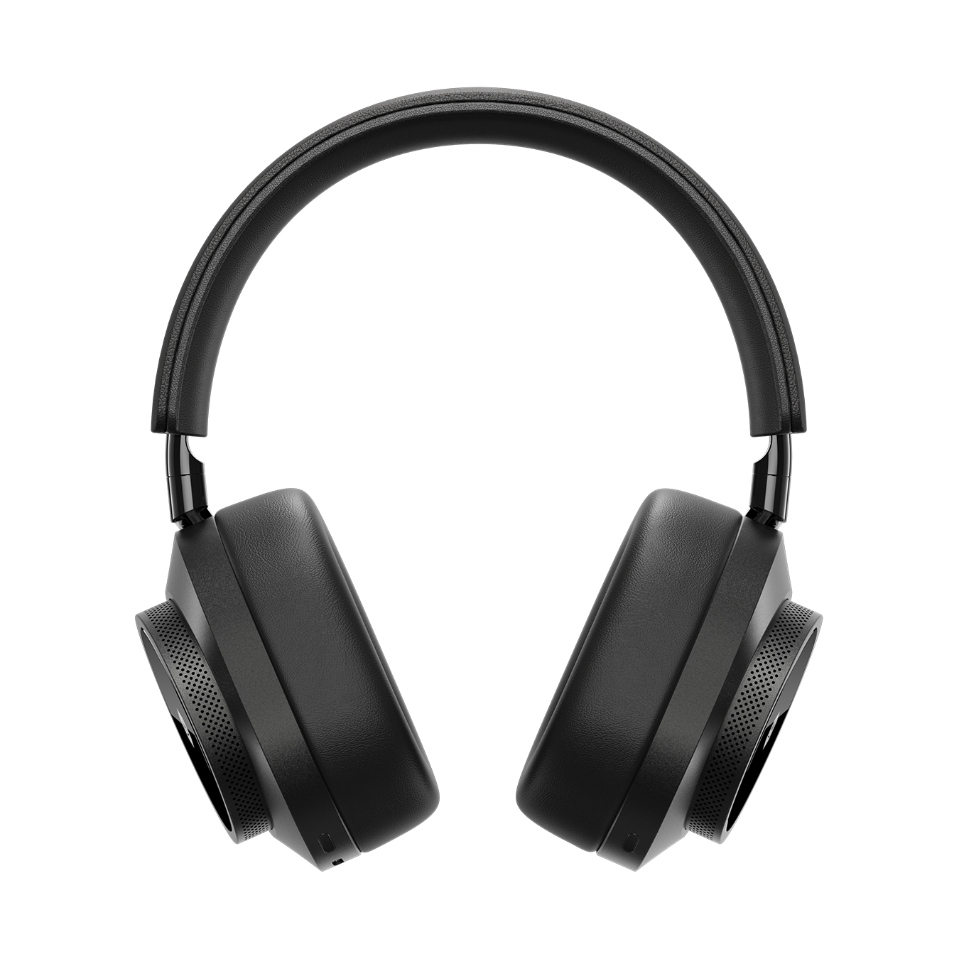 Front view of black MW75 Active Noise-Cancelling Headphones showing ear pads and headband | gallery MW75B1