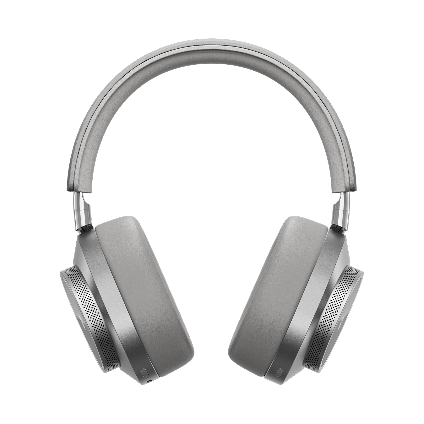 Front view of silver and grey MW75 Active Noise-Cancelling Headphones showing ear pads and headband | gallery MW75S3
