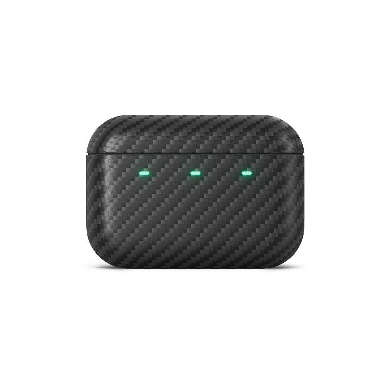 Close-up of a closed Kevlar MW09 True Wireless Earphones charging case  | gallery MW09BK7